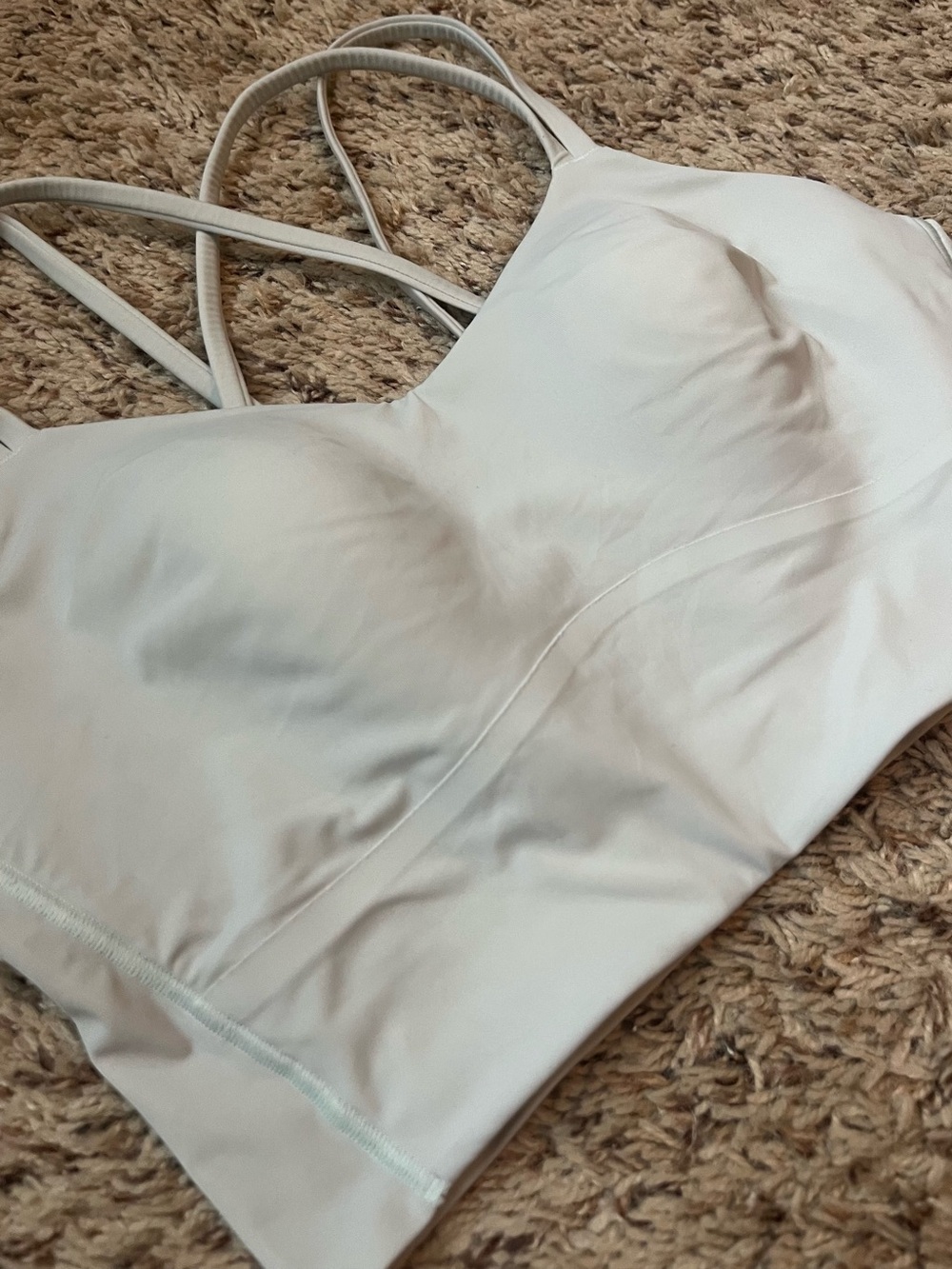 Lululemon Like a Cloud White Double-Strap Sports Bra - Picture 4 of 6